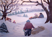 Snow Sledding