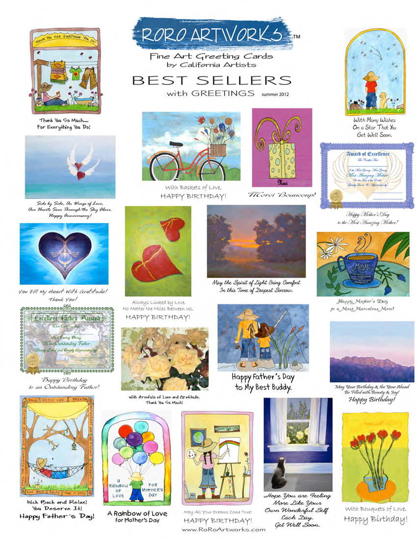 RoRo Artworks Best Seller Catalog Cover Summer 2012 