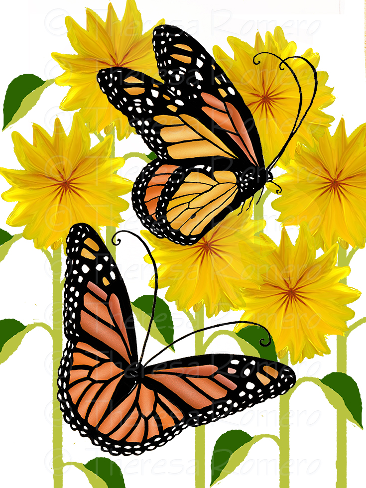 TR80: Monarch Butterfly Pair